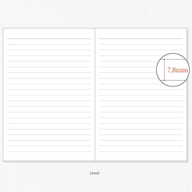 Lined Note - Indigo Mind Snap 6 Months Dateless Monthly Diary Journal