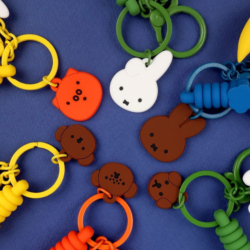 Mini Charm - Miffy Dreamland Figure Keyclip With Slicone Strap