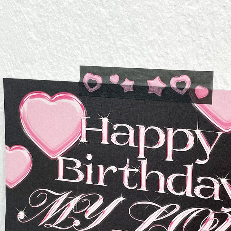 Versatile Style - Bit By Bit Pink Crystal Washi Tape