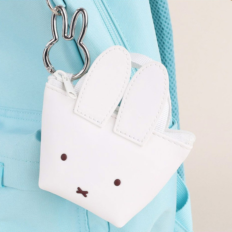 Carabiner Clip - Miffy Face Mini Pouch With Bunny Carabiner