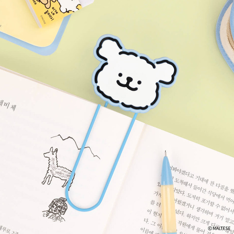 Maltese  - Maltese Puppy Big Clip Bookmark
