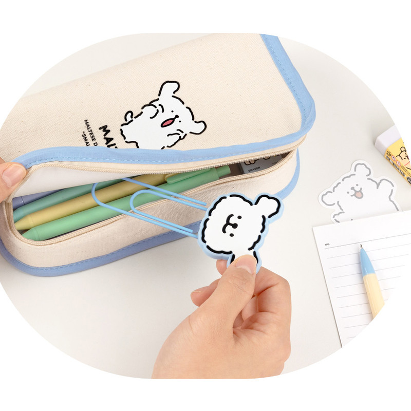 Portable Size - Maltese Puppy Big Clip Bookmark