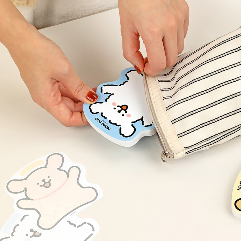 Compact - Maltese Puppy Shape Memo Notepad