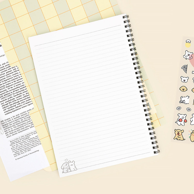 40 Pages Notebook - Maltese Puppy B5 Lined Notebook