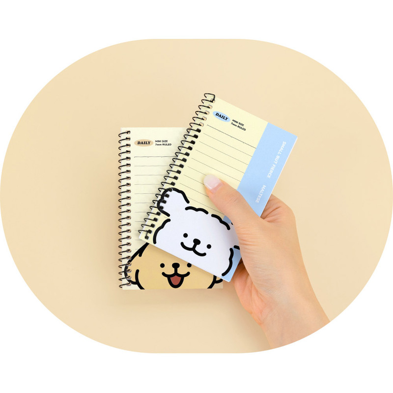 Handy Size - Maltese Puppy Mini Lined Notebook