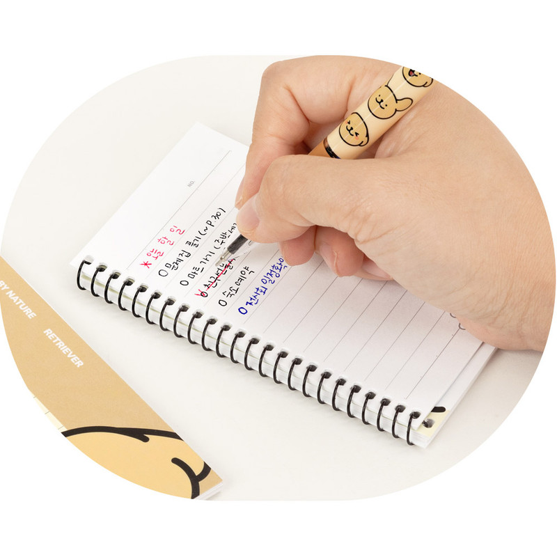 0.7mm tip - Maltese Puppy 3-in-1 Multi Color Ballpoint Pen