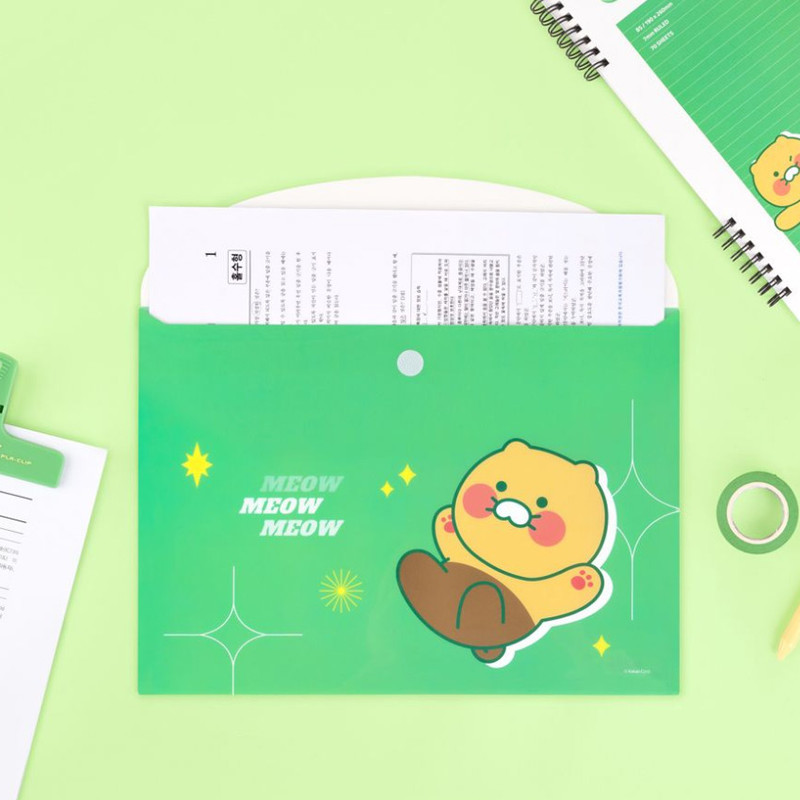 Envelope style - Kakao Friends Vivid A4 Velcro Document Organizer