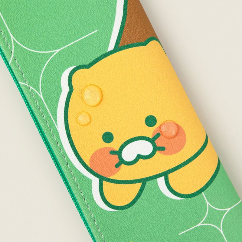 Water-Resistant - Kakao Friends Vivid Flat Pencil Case