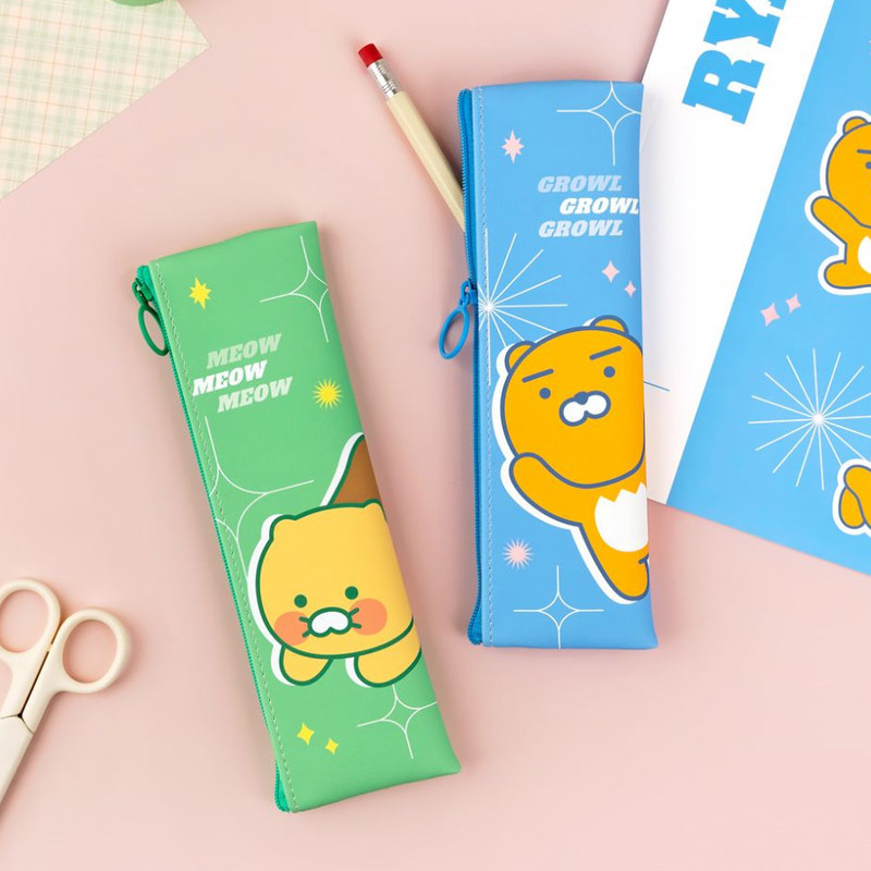 Kakao Friends Vivid Flat Pencil Case