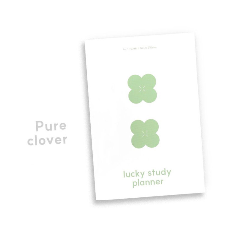 Pure Clover - Dash and Dot Lucky 1 Month Dateless Daily Study Planner