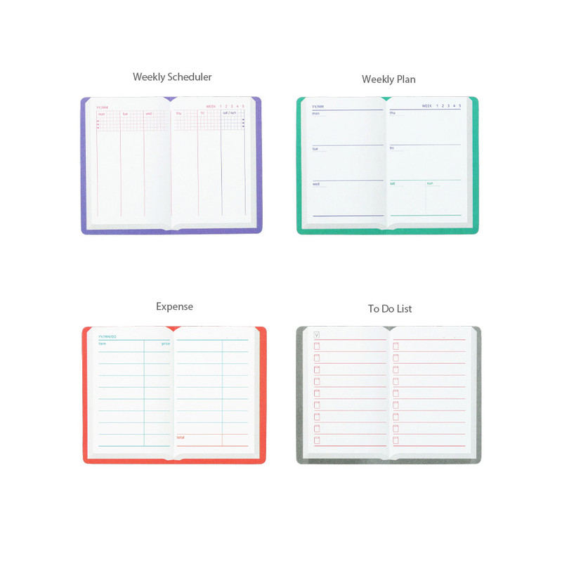 Options - Bookfriends Folding Book Planner Sticky Notepad