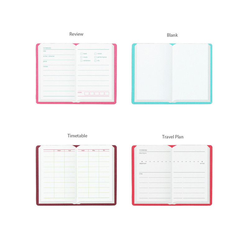 Options - Bookfriends Folding Book Planner Sticky Notepad