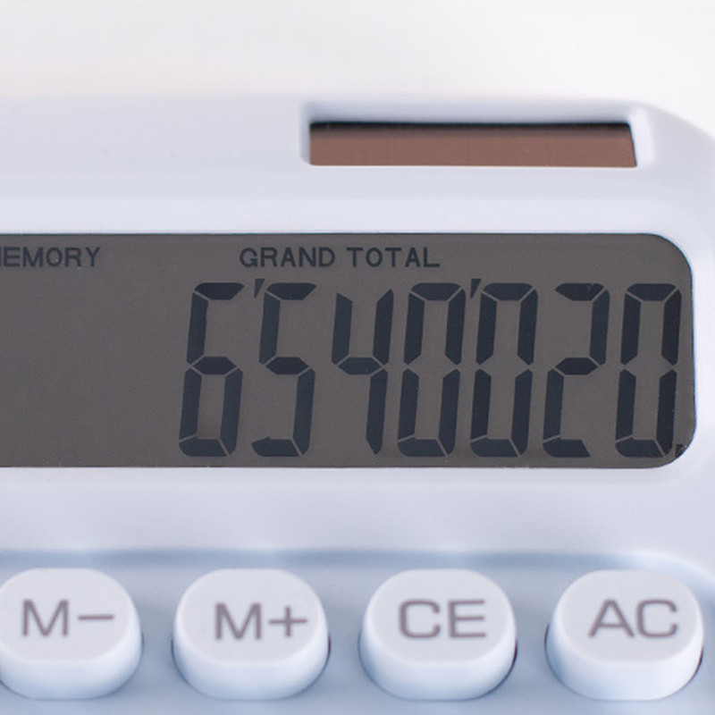 Large 12‑Digit Display - Appree Sky Gradient Desktop Calculator