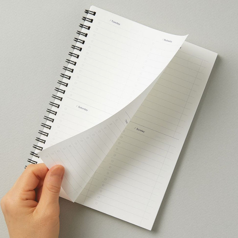 Laminated Cover - Antenna Shop Table Talk Mid Year A5 Dateless Checklist Weekly Planner