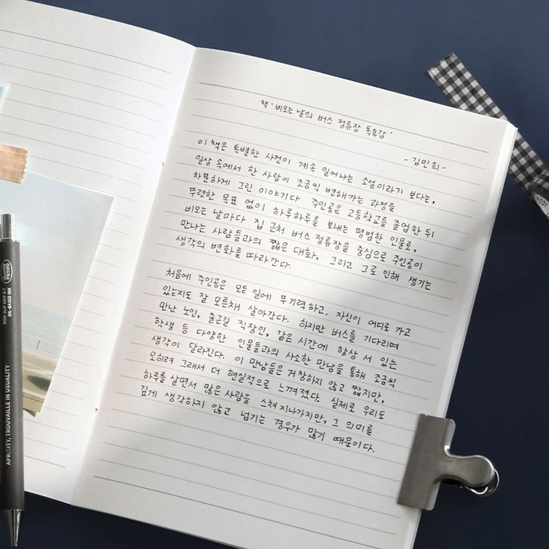 Opens Flat - Iconic Haru A5 Lined Notebook