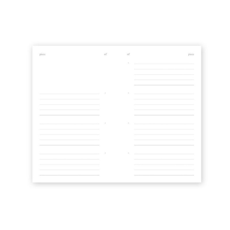 7 Section per 2 Pages - Dash And Dots Piece Of Mind Collection Lined Notebook