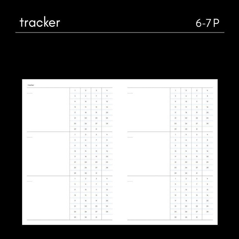 Tracker - Dash And Dots Starry Starry Days Dateless Daily Planner