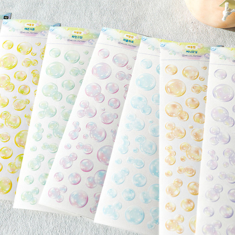 Bubble Pop Clear Slim Sticker Pack