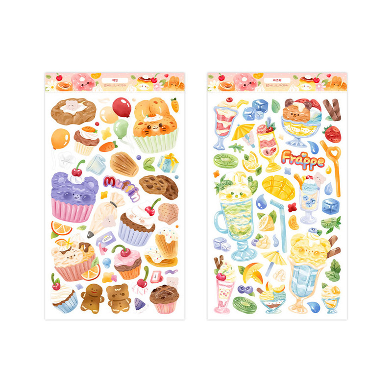 Creative Use - Mellee Factory Dessert Cafe Maxi Removable Sticker Pack