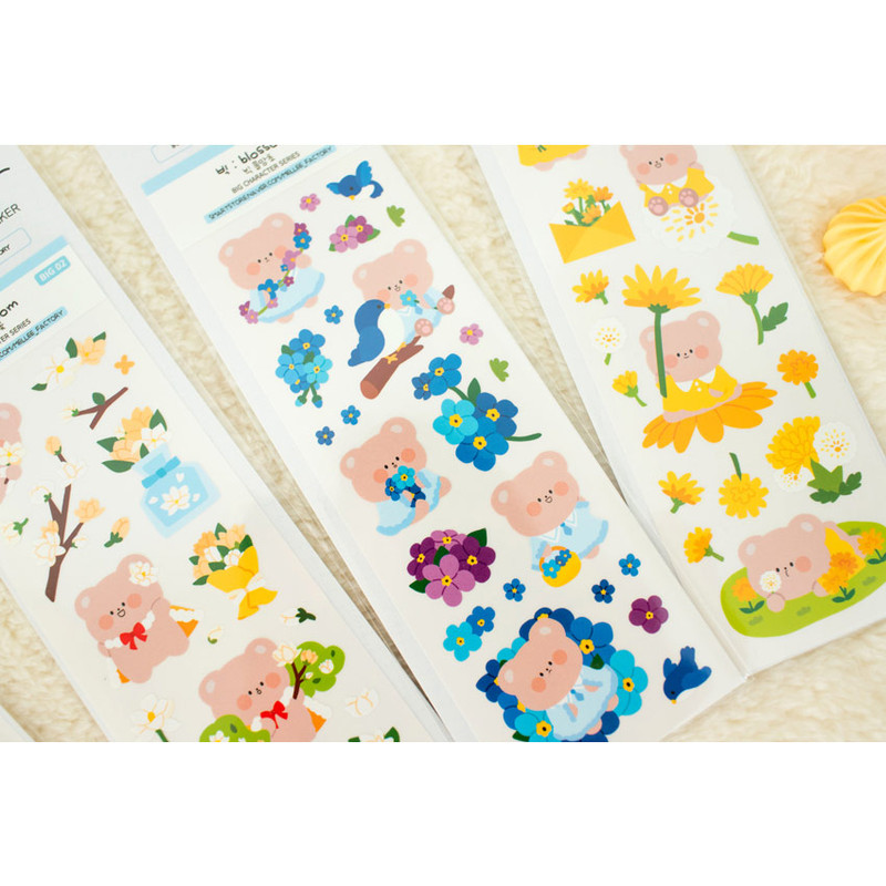 Removable Sticker - Mellee Factory Big Blossom Removable Sticker Pack