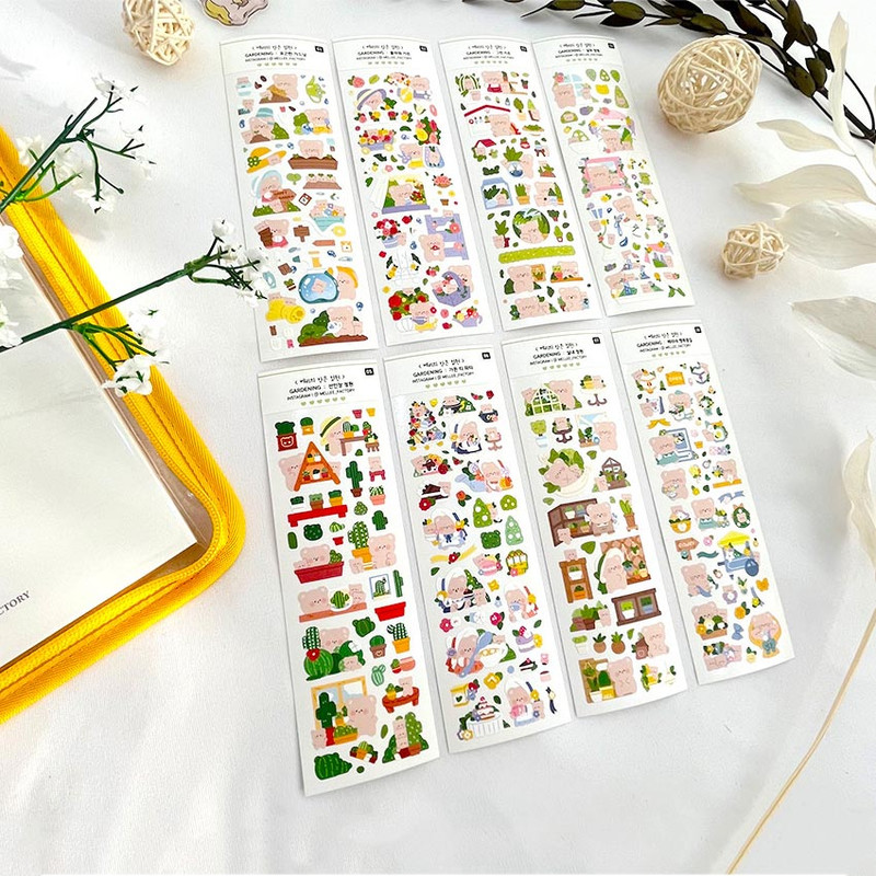 Cute design - Mellee Factory Berry’s Little Garden Removable Sticker Pack
