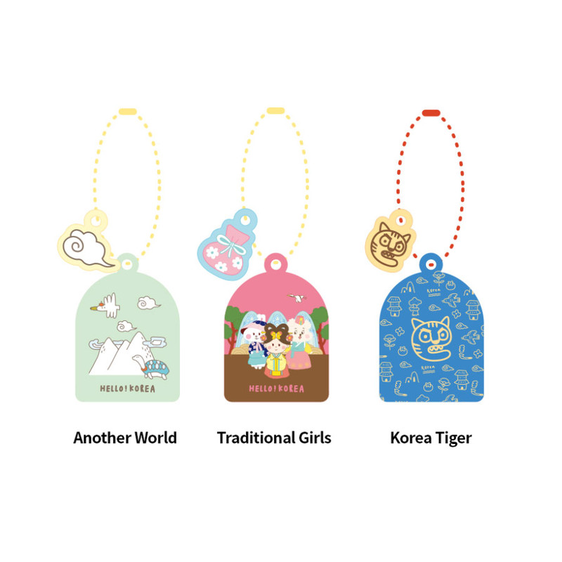 6 Design - Romane Hello Korea Keyring With Matching Charm