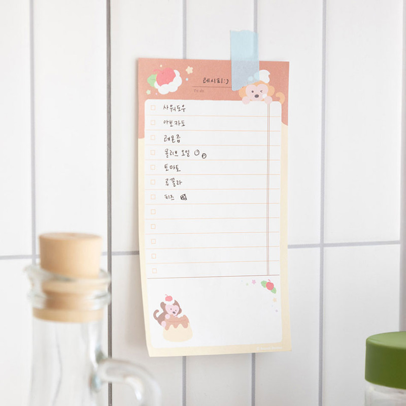 Non-adhesive - Romane Brunch Brother Double Check Checklist Pad