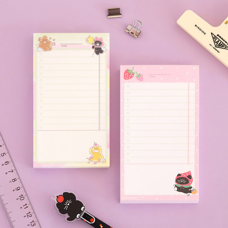 Cute Design - Romane Brunch Brother Double Check Checklist Pad