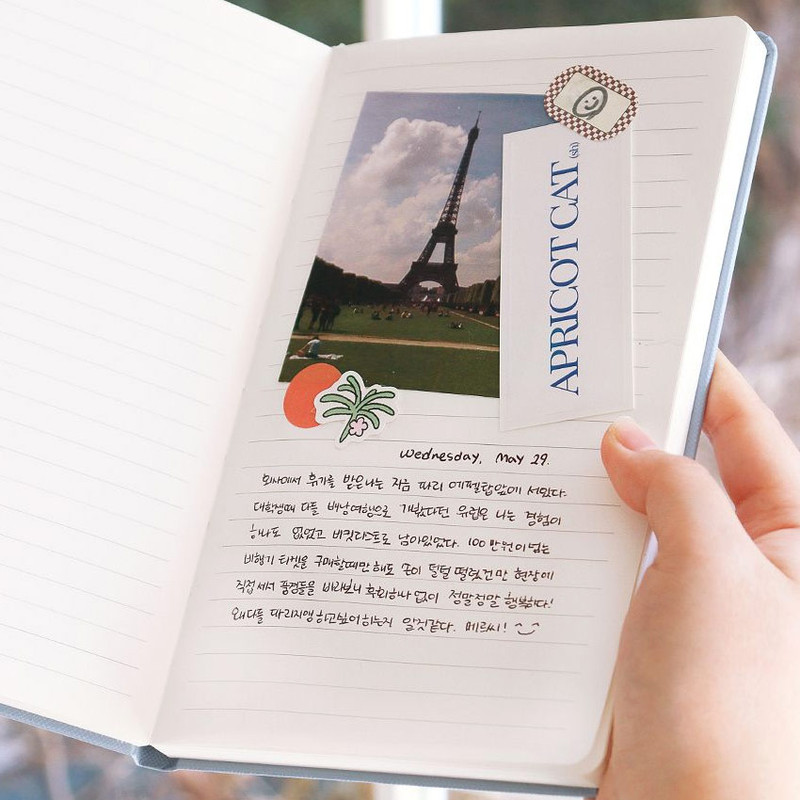 Lined Notebook - Prism 220 Hardcover A5 Lined Notebook With Elastic Band