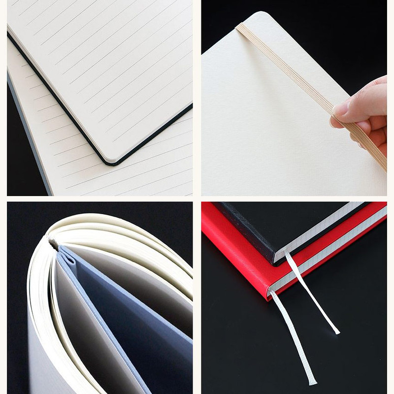 Detail of Prism 220 Hardcover A5 Lined Notebook With Elastic Band