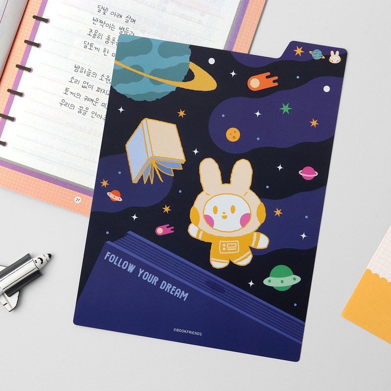 Cute Design - Bookfriends 3-in-1 Index Ruler B5 Pencil Board