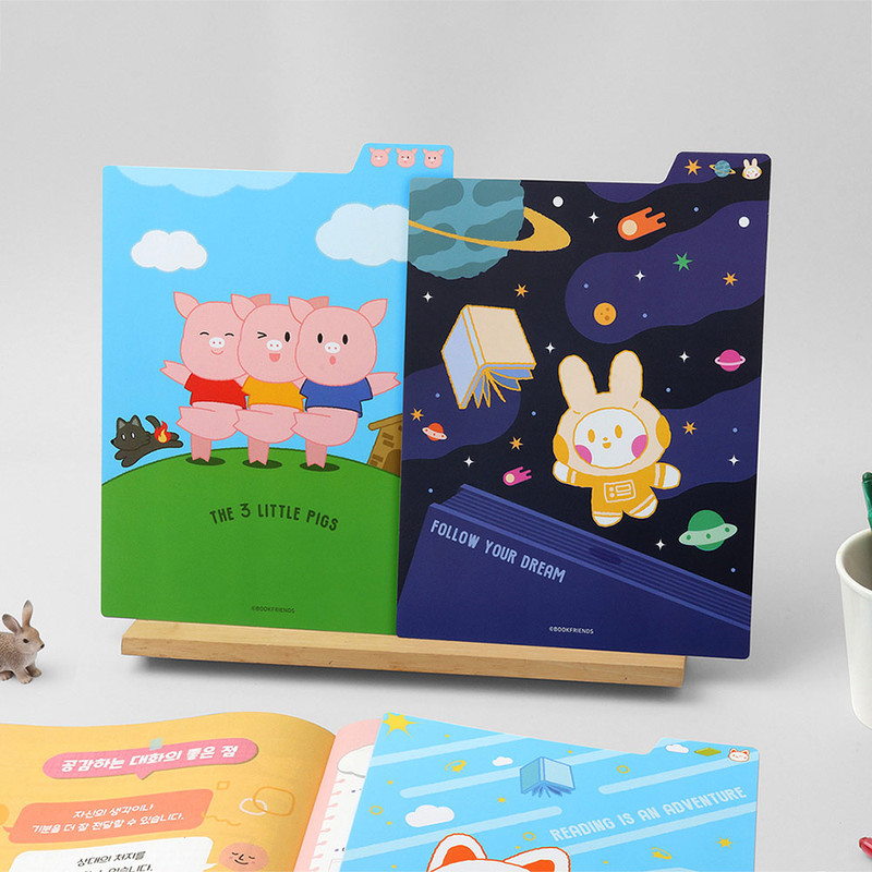 B5 Size - Bookfriends 3-in-1 Index Ruler B5 Pencil Board