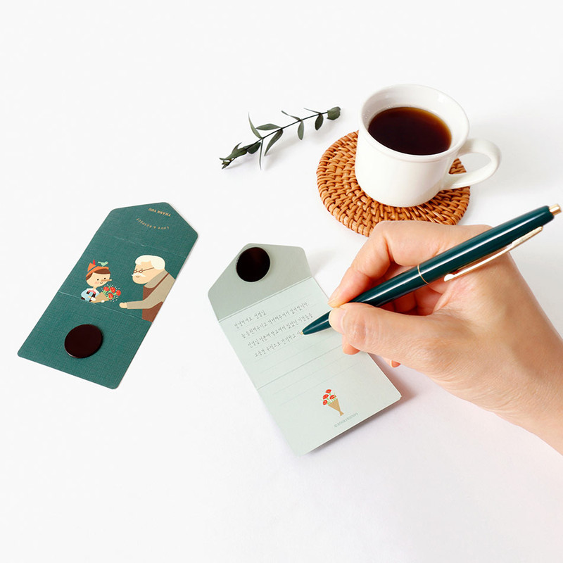Message Card - Bookfriends Literary Magnetic Bookmark Message Card