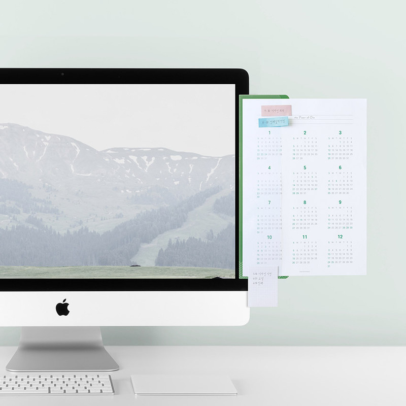 Clear pocket - Bookfriends Monitor Side Memo Board With Pocket