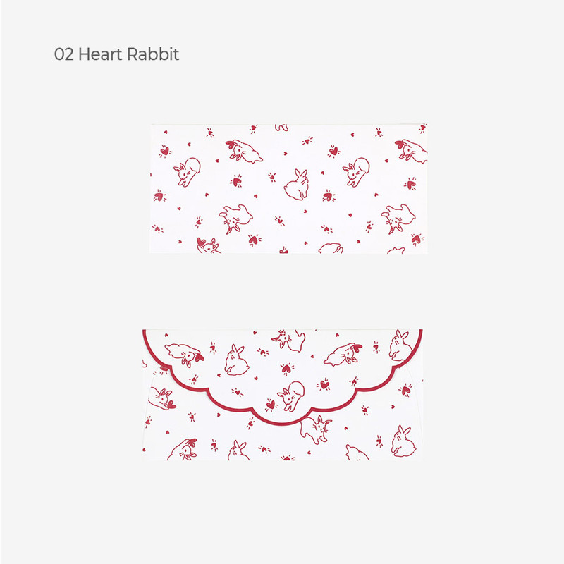 Heart Rabbit - Dailylike Noble Gift Envelope Set