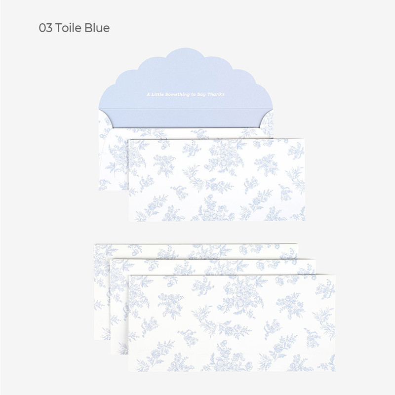 Toile Blue - Dailylike Noble Gift Envelope Set