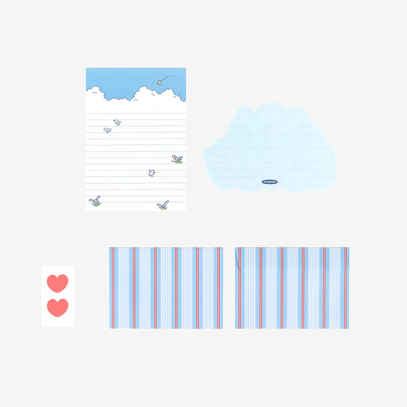 02 Good Day - Dailylike My Buddy Shape Letter And Envelopes Set 01-02
