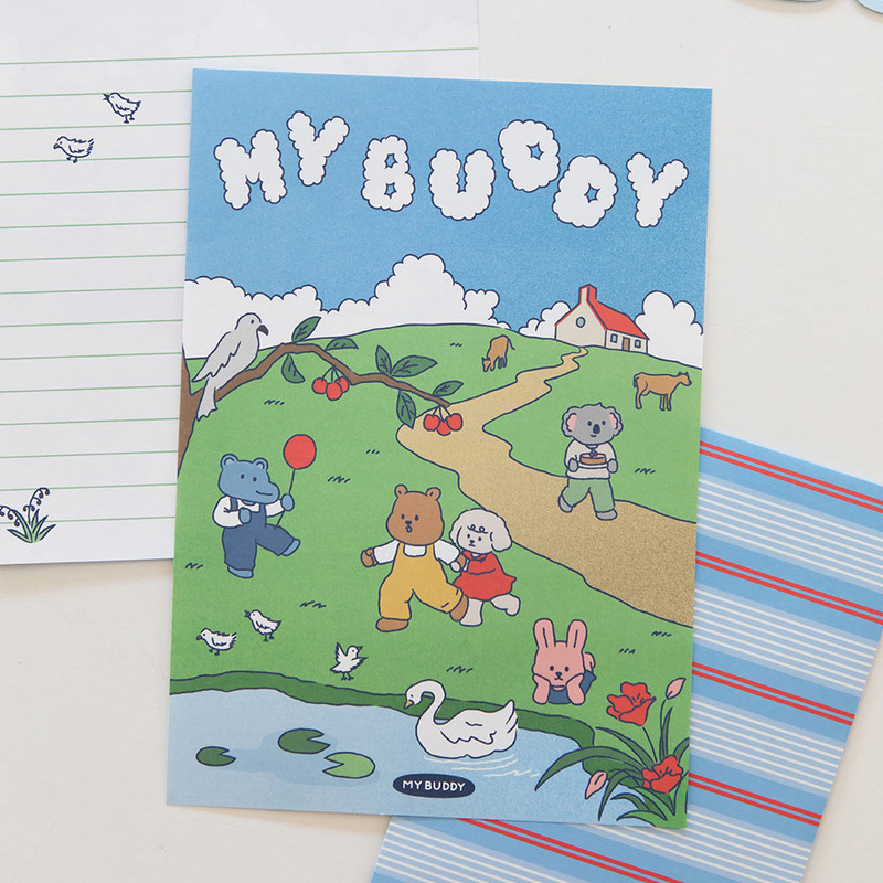 Letter Set - Dailylike My Buddy Shape Letter And Envelopes Set 01-02