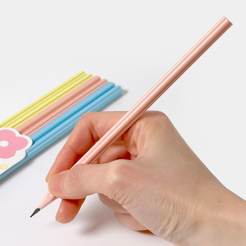 Easy Grip - Il Jeong Pastel Bloom Flower Pencil Set 6pcs