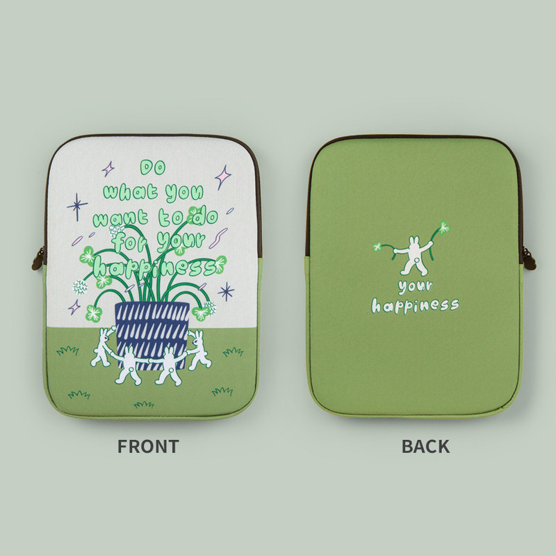 All new frame Happiness Clover iPad Tablet & 13-inch Laptop Sleeve
