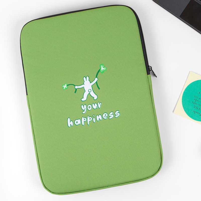 Back - All new frame Happiness Clover iPad Tablet & 13-inch Laptop Sleeve