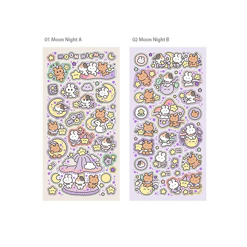 4 Option - Yoon Goo Moon Night Decorative Sticker
