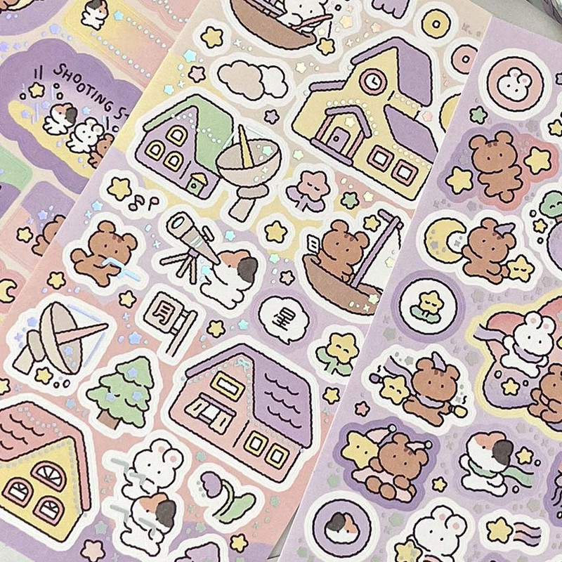 Kiss Cut Stickers - Yoon Goo Moon Night Decorative Sticker