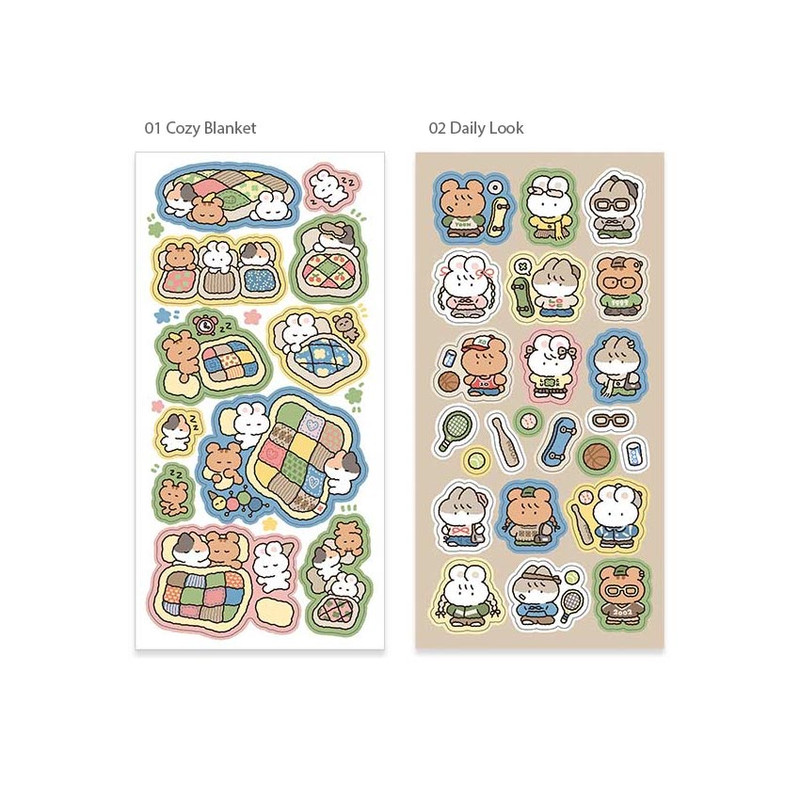 4 Option - Yoon Goo Patch Work Decorative Sticker
