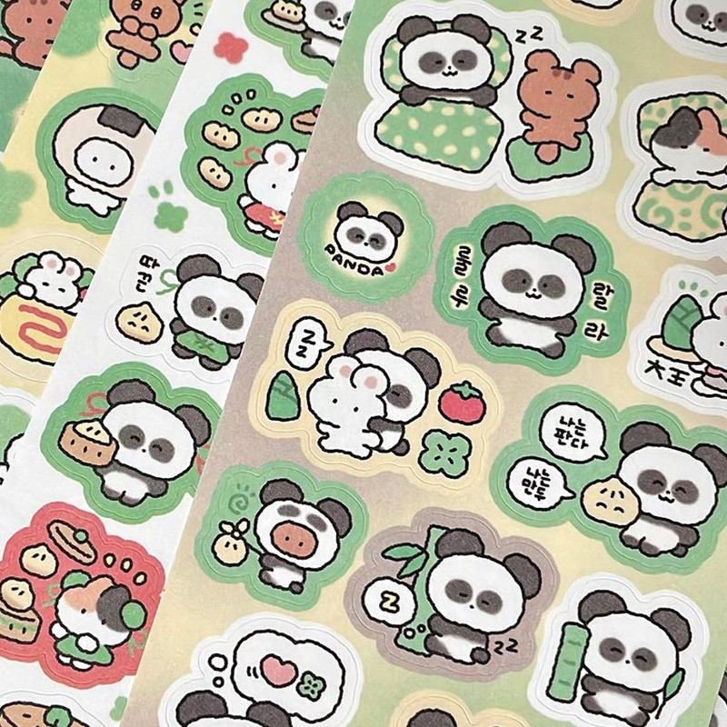 Cute Design - Yoon Goo Lucky Panda Decorative Sticker