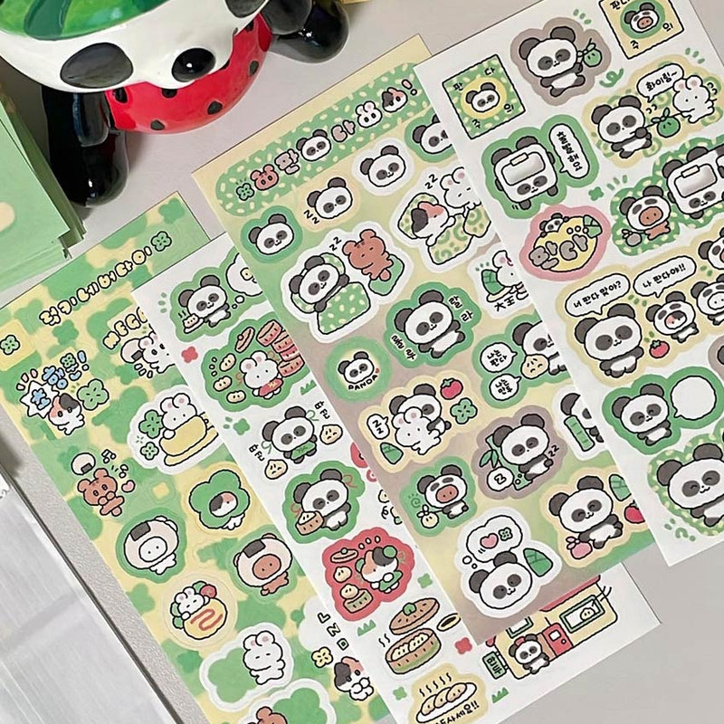 Paper Stickers - Yoon Goo Lucky Panda Decorative Sticker