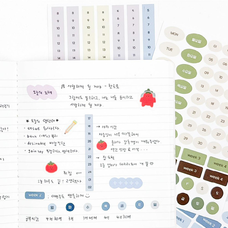 Planner Decorative Sticker - 7321 Design My Flow Planner Sticker Set