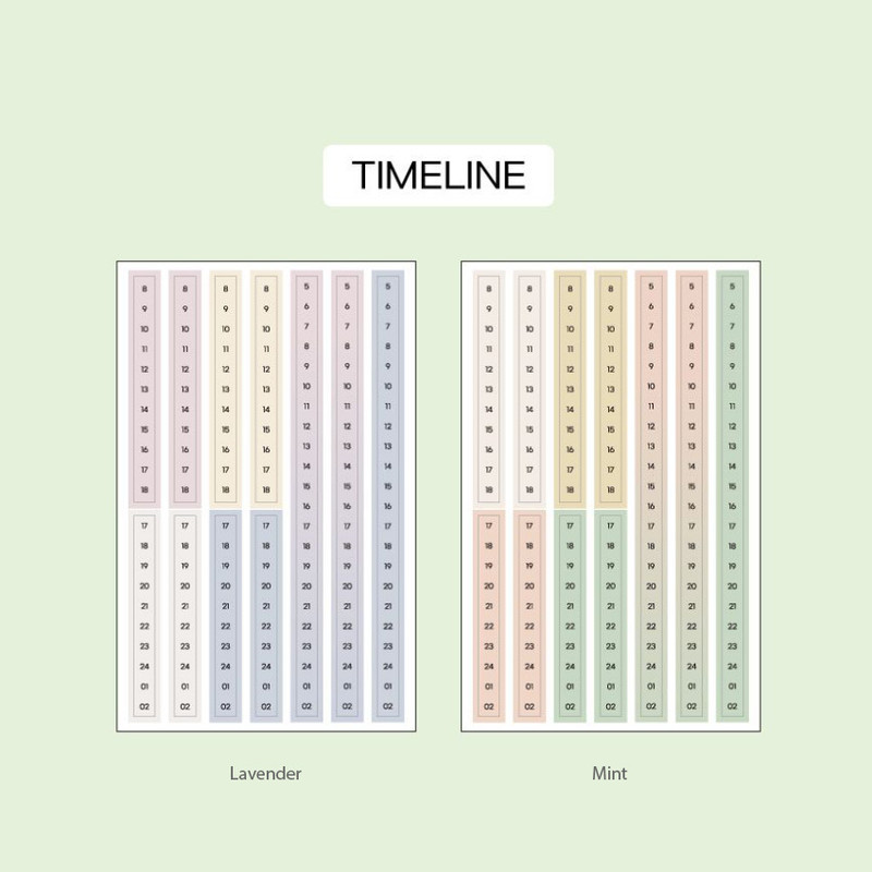 Time Line - 7321 Design My Flow Planner Sticker Set