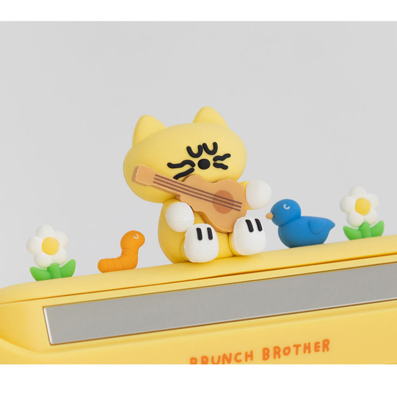 Cute Mogry - Romane Brunch Brother Lazy Mogry Car Dashboard Phone Number Display