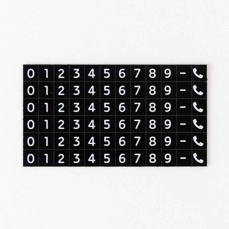 Magnetic number chips - Romane Brunch Brother Lazy Mogry Car Dashboard Phone Number Display